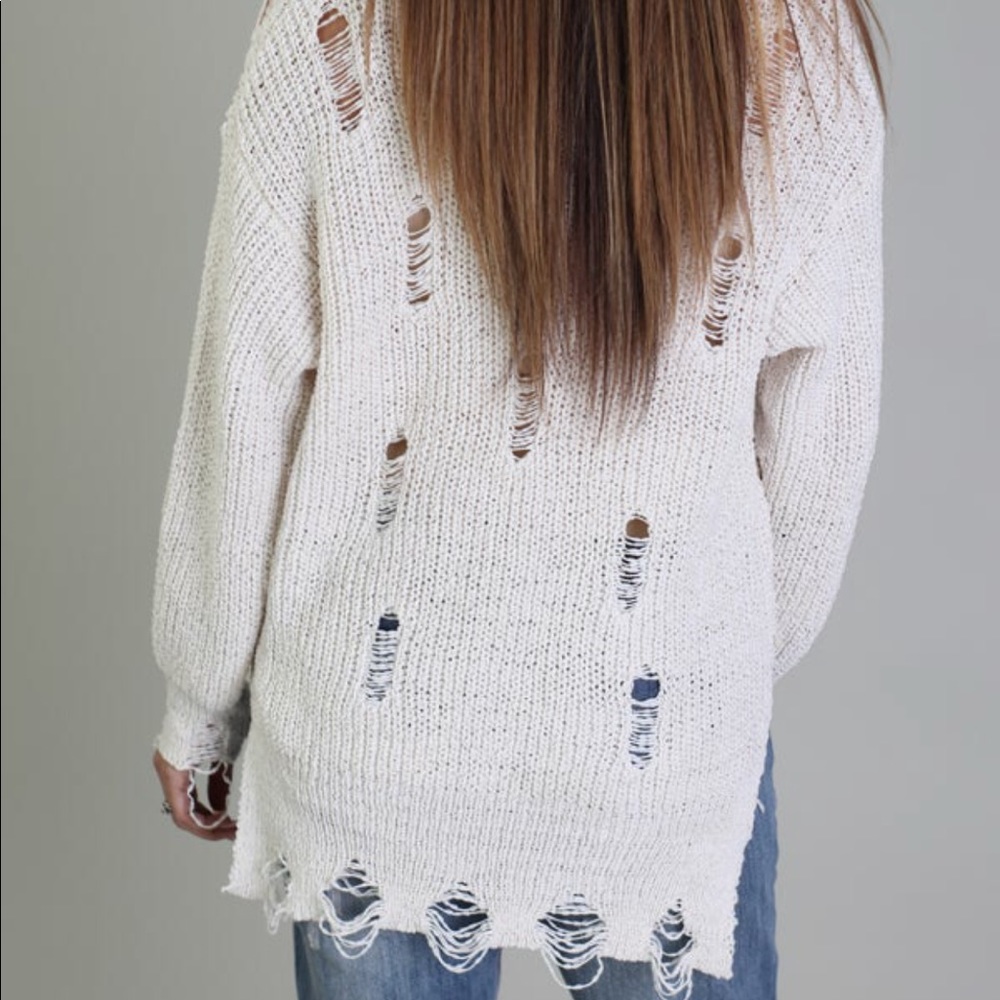 Distressed Sweater - Picture 10 of 10